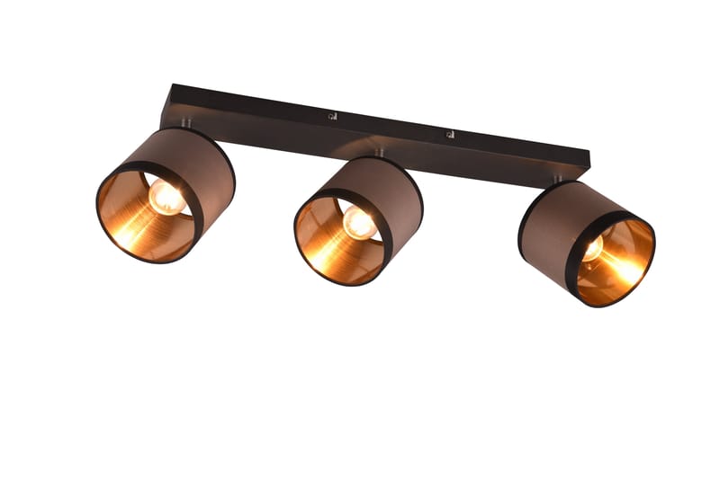 Trio Lighting Davos spotlight 3L E14 mattsvart/ greige - Belysning - Spotlights & downlights - Downlight 230v