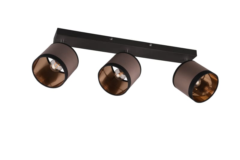 Trio Lighting Davos spotlight 3L E14 mattsvart/ greige - Belysning - Spotlights & downlights - Downlight 230v