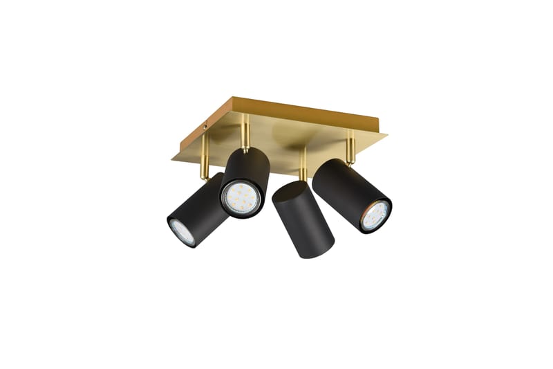 Trio Lighting Marley spot 4L GU10 svart/ guld - Belysning - Spotlights & downlights - Downlight 230v