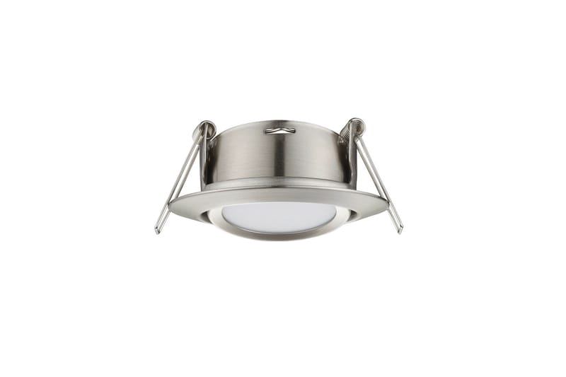 Trio Lighting Rila LED infälld spotlight borstad stål rund - Vit - Belysning - Spotlights & downlights - Takspotlight