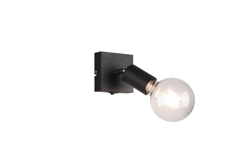 Trio Lighting Vannes spot 1L E27 mattsvart - Belysning - Spotlights & downlights - Väggspotlight