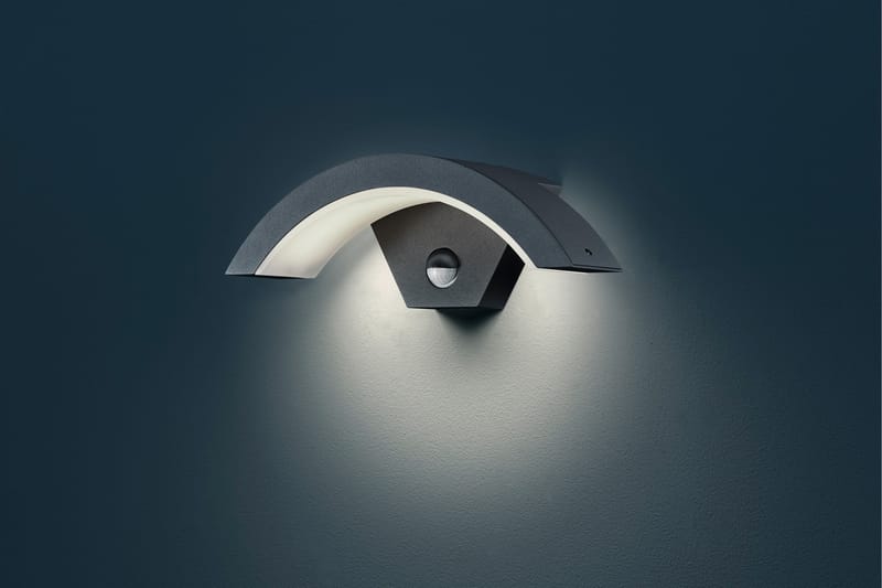 Trio Lighting Ohio LED vägglampa antracit - Vit - Fasadbelysning & vägglyktor