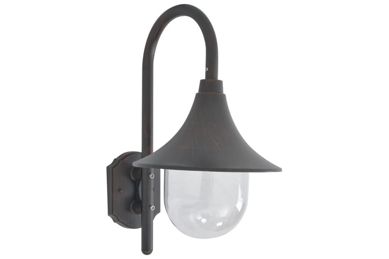 Vägglampa för trädgård E27 42 cm aluminium brons - be Basic - Belysning - Utelampor & utomhusbelysning - Fasadbelysning & vägglyktor