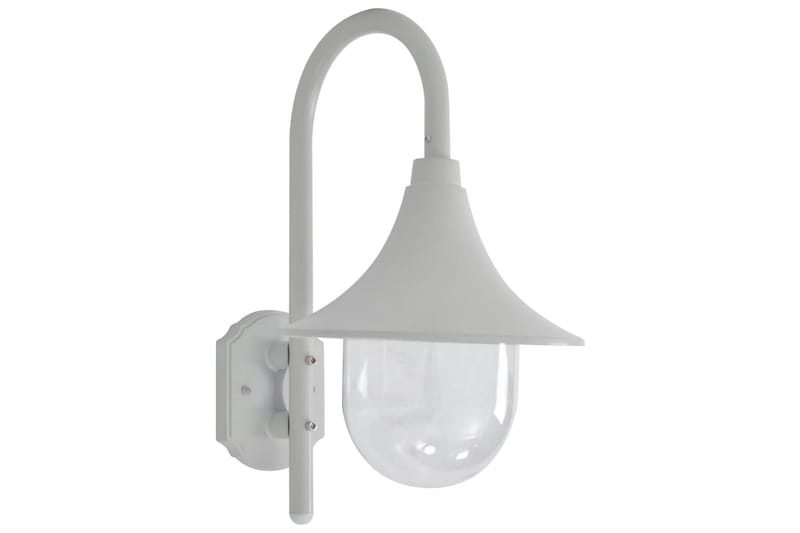 Vägglampa för trädgård E27 42 cm aluminium vit - be Basic - Belysning - Utelampor & utomhusbelysning - Fasadbelysning & vägglyktor