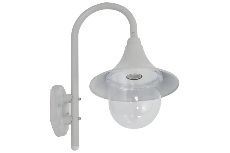 Vägglampa för trädgård E27 42 cm aluminium vit - be Basic - Belysning - Utelampor & utomhusbelysning - Fasadbelysning & vägglyktor