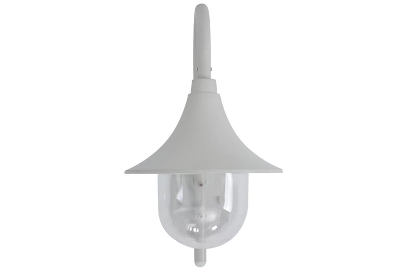 Vägglampa för trädgård E27 42 cm aluminium vit - be Basic - Belysning - Utelampor & utomhusbelysning - Fasadbelysning & vägglyktor