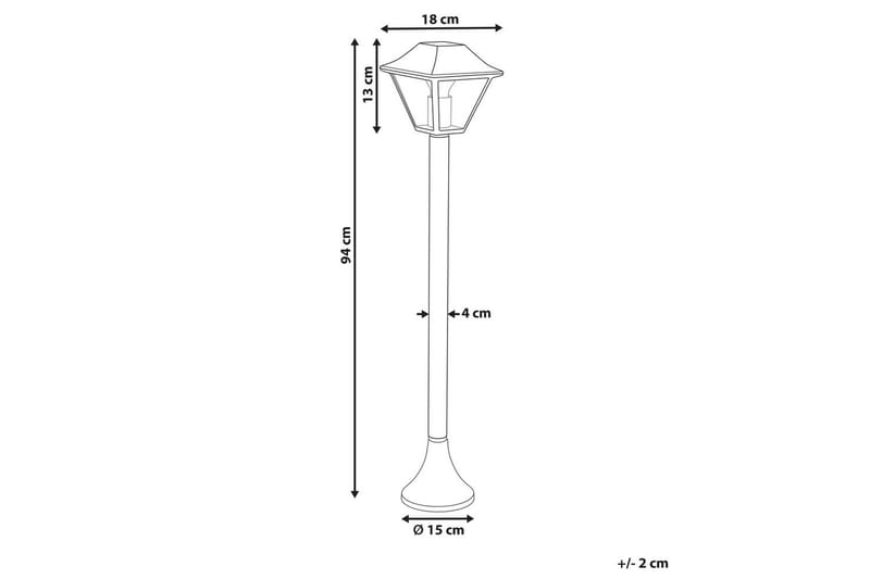 Montegosa Polletlampa 94 cm E27 - Svart - Belysning - Utelampor & utomhusbelysning - Pollare