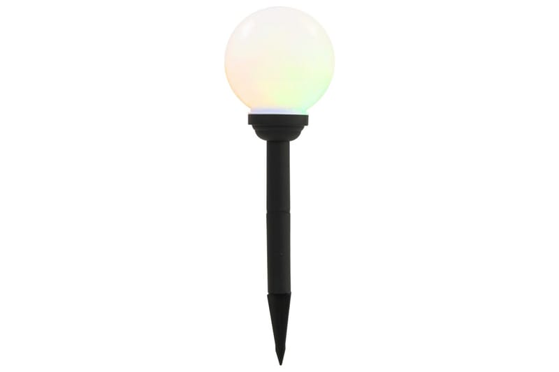 Sollampa LED set 4 st sfäriska 15 cm RGB - Vit - Belysning - Utelampor & utomhusbelysning - Solcellsbelysning