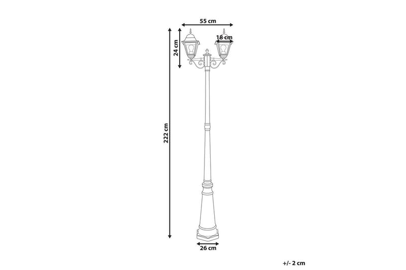 Sukri Lyktstolpe 222 cm - Svart - Belysning - Utelampor & utomhusbelysning - Stolplykta & grindlykta