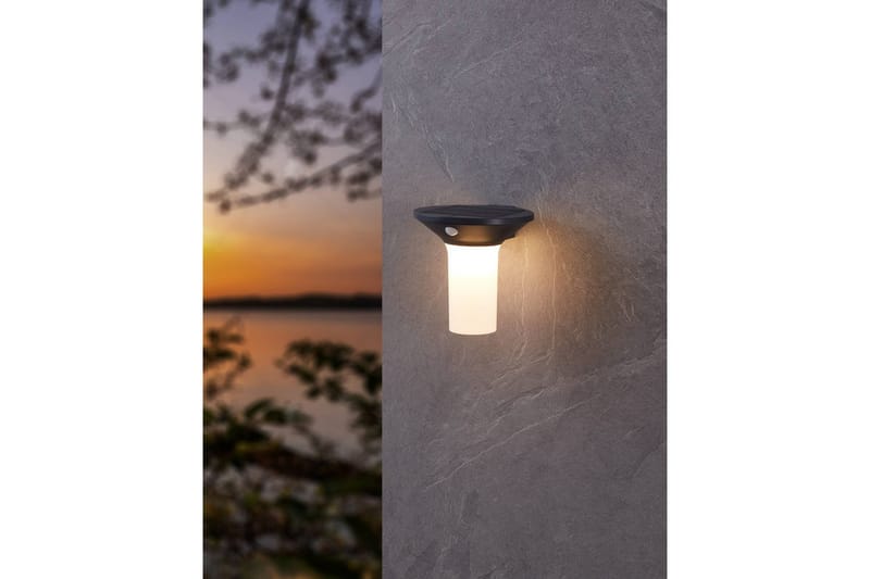 Vägglampa Utebelysning Eglo Corbezzola med Sensor - Antracit/Vit - Belysning - Utelampor & utomhusbelysning - Solcellsbelysning