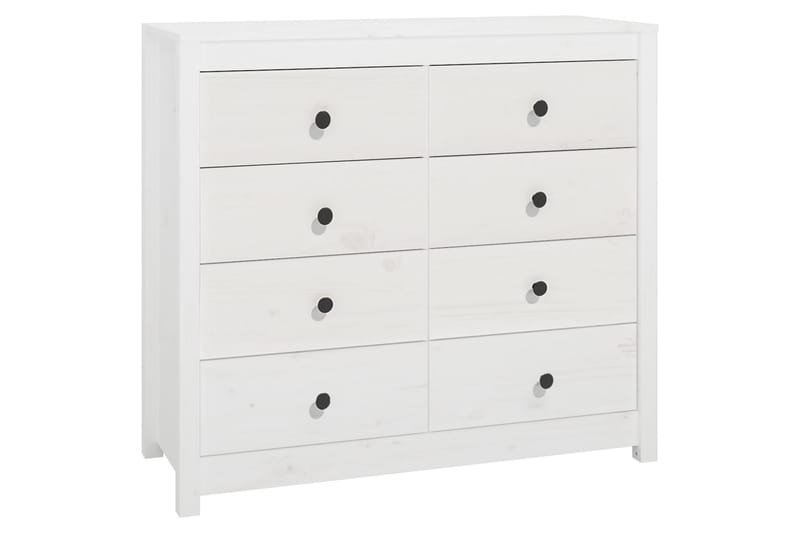 beBasic Sidoskåp vit 100x40x90 cm massiv furu - White - Förvaring - Förvaringsmöbler - Sideboard & skänk