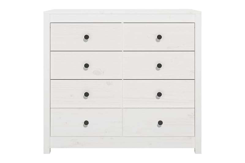 beBasic Sidoskåp vit 100x40x90 cm massiv furu - White - Förvaring - Förvaringsmöbler - Sideboard & skänk