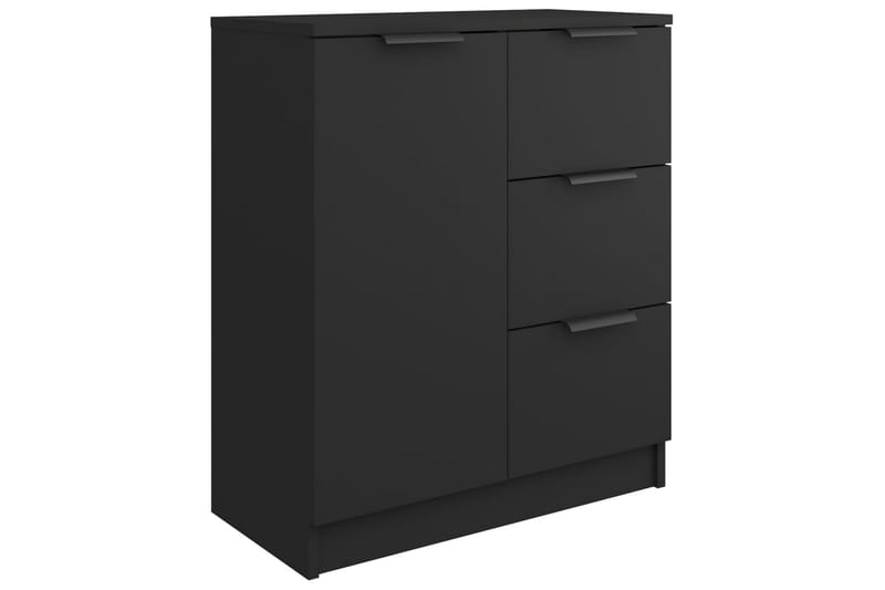 beBasic Skänk 2 st svart 60x30x70 cm konstruerat trä - Black - Förvaring - Förvaringsmöbler - Sideboard & skänk