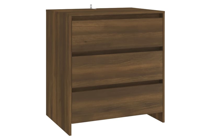 beBasic Skänk 3 delar brun ek konstruerat trä - Brown - Förvaring - Förvaringsmöbler - Sideboard & skänk