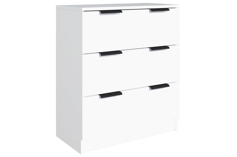 beBasic Skänk 3 delar vit konstruerat trä - White - Förvaring - Förvaringsmöbler - Sideboard & skänk