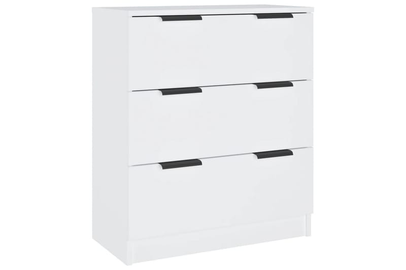 beBasic Skänk 3 delar vit konstruerat trä - White - Förvaring - Förvaringsmöbler - Sideboard & skänk