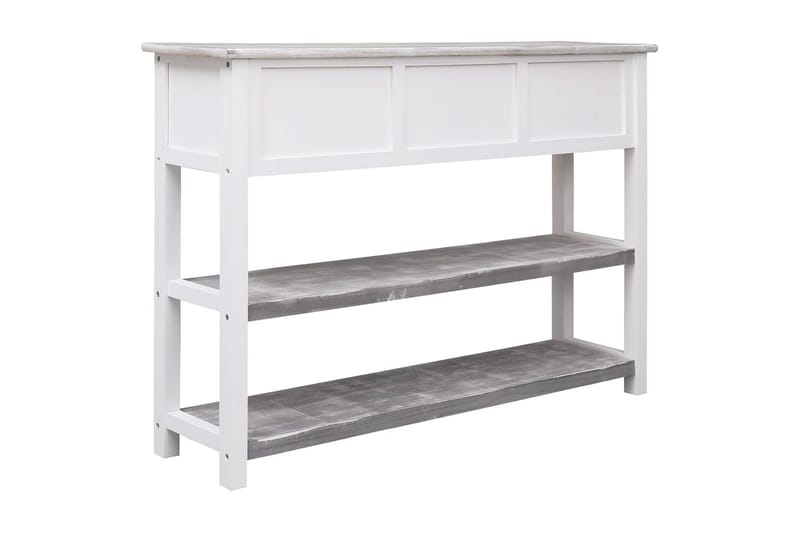 beBasic Skänk antikgrå 108x30x76 cm massivt kejsarträ - Grey - Förvaring - Förvaringsmöbler - Sideboard & skänk