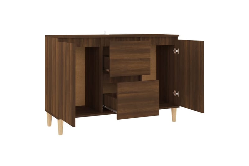 beBasic Skänk brun ek 103,5x35x70 cm konstruerat trä - Brown - Förvaring - Förvaringsmöbler - Sideboard & skänk