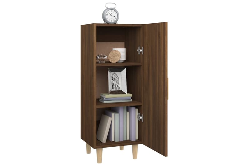 beBasic Skänk brun ek 34,5x34x90 cm konstruerat trä - Brown - Förvaring - Förvaringsmöbler - Sideboard & skänk