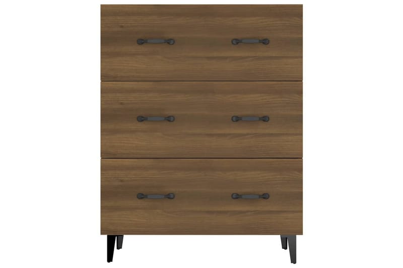 beBasic Skänk brun ek 69,5x34x90 cm konstruerat trä - Brown - Förvaring - Förvaringsmöbler - Sideboard & skänk