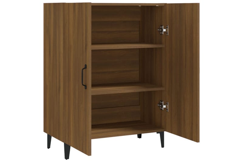 beBasic Skänk brun ek 70x34x90 cm konstruerat trä - Brown - Förvaring - Förvaringsmöbler - Sideboard & skänk