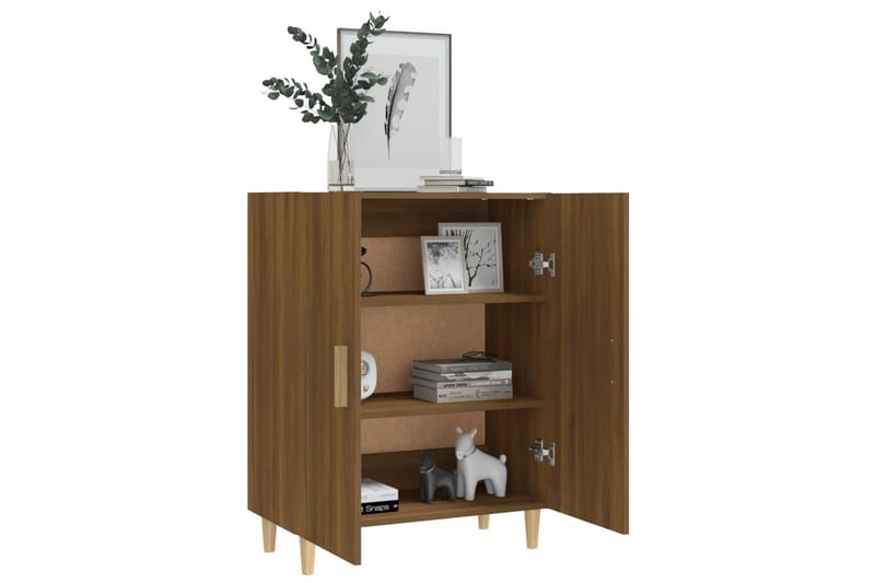 beBasic Skänk brun ek 70x34x90 cm konstruerat trä - Brown - Förvaring - Förvaringsmöbler - Sideboard & skänk