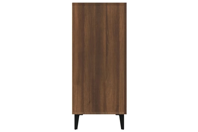 beBasic Skänk brun ek 90x34x80 cm konstruerat trä - Brown - Förvaring - Förvaringsmöbler - Sideboard & skänk