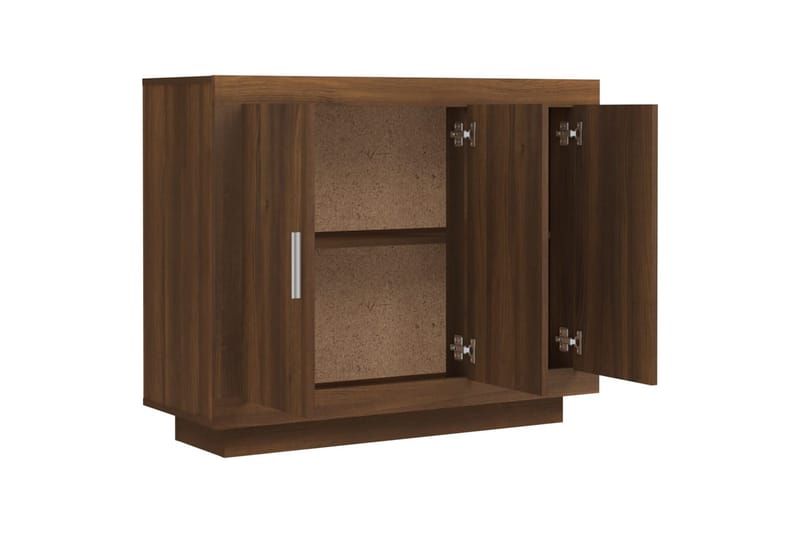 beBasic Skänk brun ek 92x35x75 cm konstruerat trä - Brown - F�örvaring - Förvaringsmöbler - Sideboard & skänk