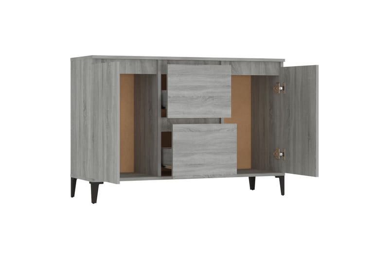 beBasic Skänk grå sonoma 104x35x70 cm konstruerat trä - Grey - Förvaring - Förvaringsmöbler - Sideboard & skänk