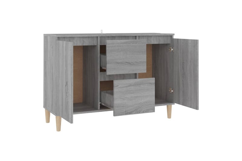 beBasic Skänk grå sonoma-ek 103,5x35x70 cm konstruerat trä - Grey - Förvaring - Förvaringsmöbler - Sideboard & skänk