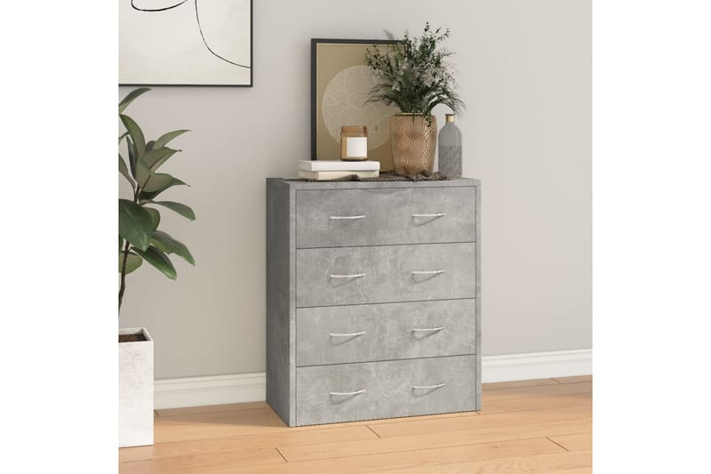 beBasic Skänk med 4 lådor 60x30,5x71 cm betonggrå - Grey - Förvaring - Förvaringsmöbler - Sideboard & skänk