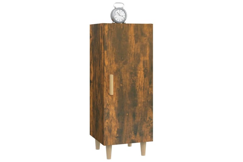 beBasic Skänk rökfärgad ek 34,5x34x90 cm konstruerat trä - Brown - Förvaring - Förvaringsmöbler - Sideboard & skänk