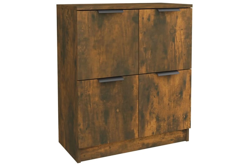 beBasic Skänk rökfärgad ek 60x30x70 cm konstruerat trä - Brown - Förvaring - Förvaringsmöbler - Sideboard & skänk