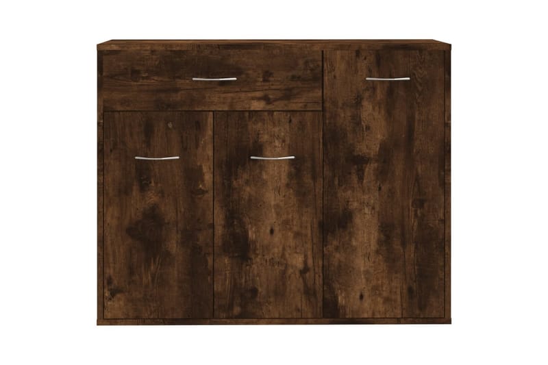 beBasic Skänk rökfärgad ek 88x30x70 cm konstruerat trä - Brown - Förvaring - Förvaringsmöbler - Sideboard & skänk