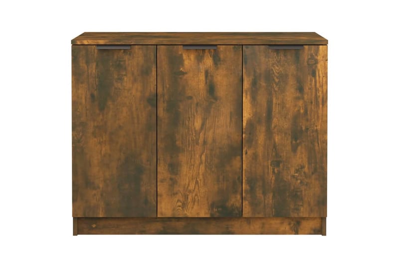 beBasic Skänk rökfärgad ek 90,5x30x70 cm konstruerat trä - Brown - Förvaring - Förvaringsmöbler - Sideboard & skänk