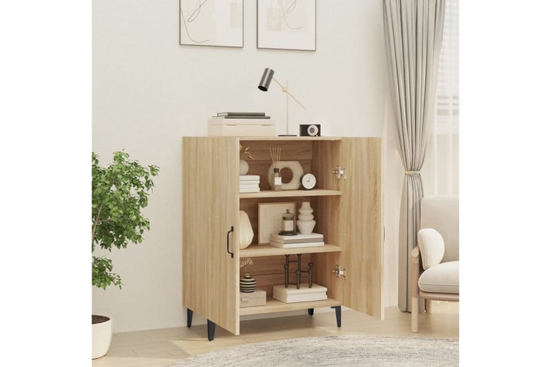 beBasic Skänk sonoma-ek 70x34x90 cm konstruerat trä - Brown - Förvaring - Förvaringsmöbler - Sideboard & skänk