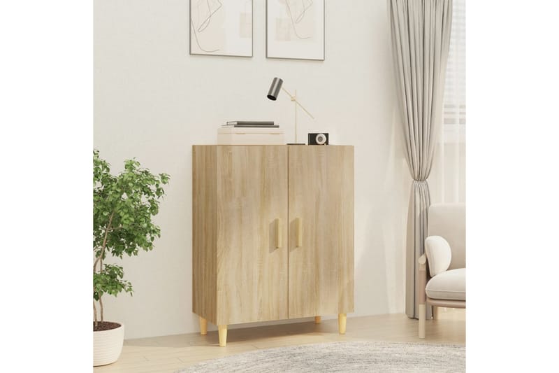 beBasic Skänk sonoma-ek 70x34x90 cm konstruerat trä - Brown - Förvaring - Förvaringsmöbler - Sideboard & skänk