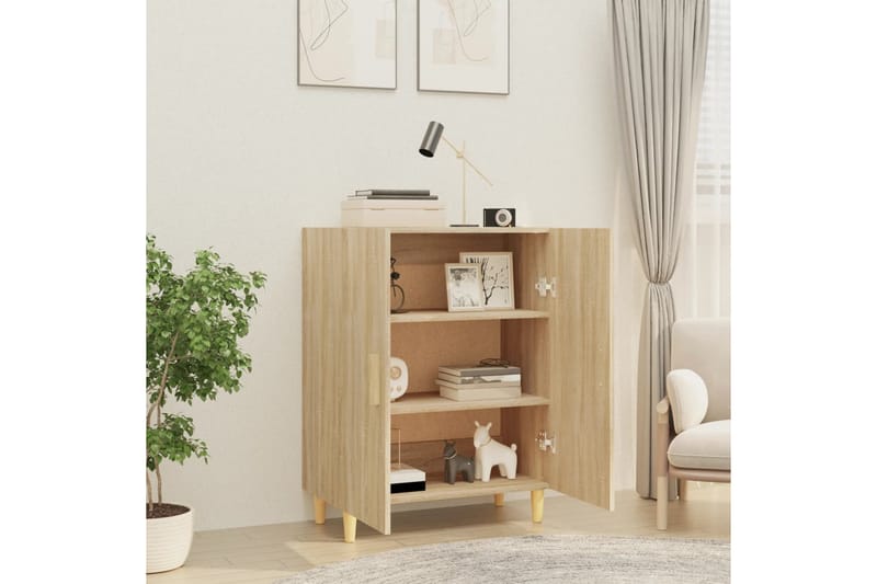 beBasic Skänk sonoma-ek 70x34x90 cm konstruerat trä - Brown - Förvaring - Förvaringsmöbler - Sideboard & skänk