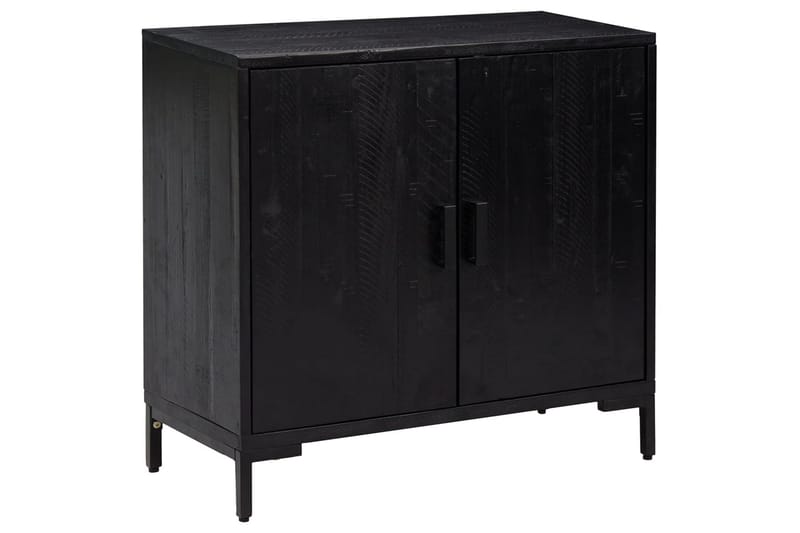 beBasic Skänk svart 75x35x70 cm massiv återvunnen furu - Black - Förvaring - Förvaringsmöbler - Sideboard & skänk