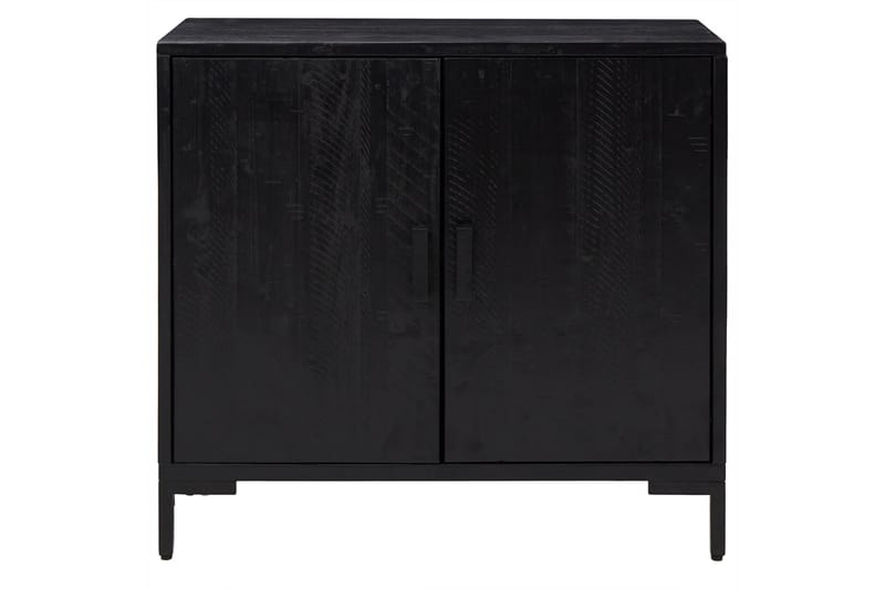 beBasic Skänk svart 75x35x70 cm massiv återvunnen furu - Black - Förvaring - Förvaringsmöbler - Sideboard & skänk