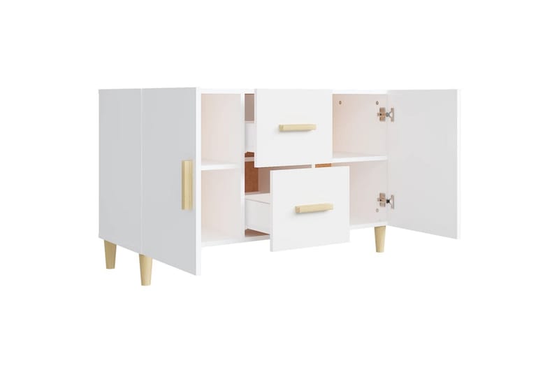 beBasic Skänk vit 100x36x60 cm konstruerat trä - White - Förvaring - Förvaringsmöbler - Sideboard & skänk