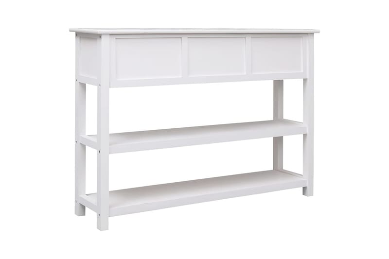 beBasic Skänk vit 108x30x76 cm massivt kejsarträ - White - Förvaring - Förvaringsmöbler - Sideboard & skänk