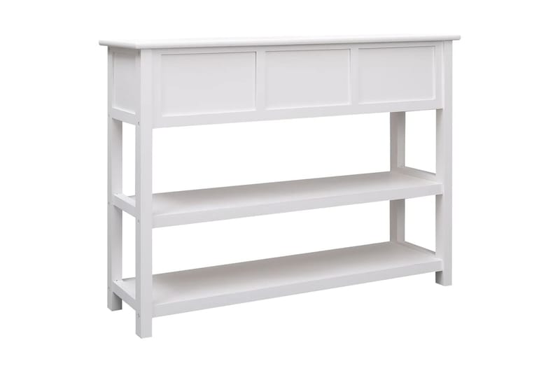 beBasic Skänk vit 108x30x76 cm massivt kejsarträ - White - Förvaring - Förvaringsmöbler - Sideboard & skänk