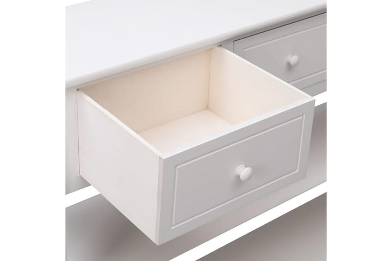 beBasic Skänk vit 108x30x76 cm massivt kejsarträ - White - Förvaring - Förvaringsmöbler - Sideboard & skänk