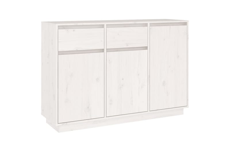 beBasic Skänk vit 110x34x75 cm massiv furu - White - Förvaring - Förvaringsmöbler - Sideboard & skänk