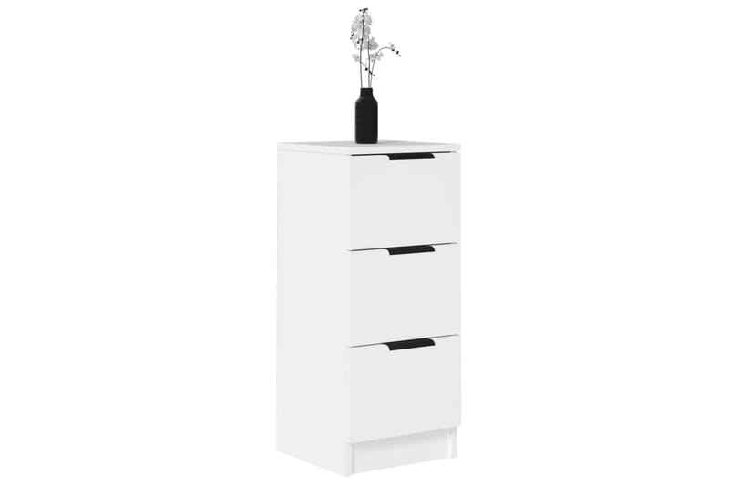 beBasic Skänk vit 30x30x70 cm konstruerat trä - White - Förvaring - Förvaringsmöbler - Sideboard & skänk