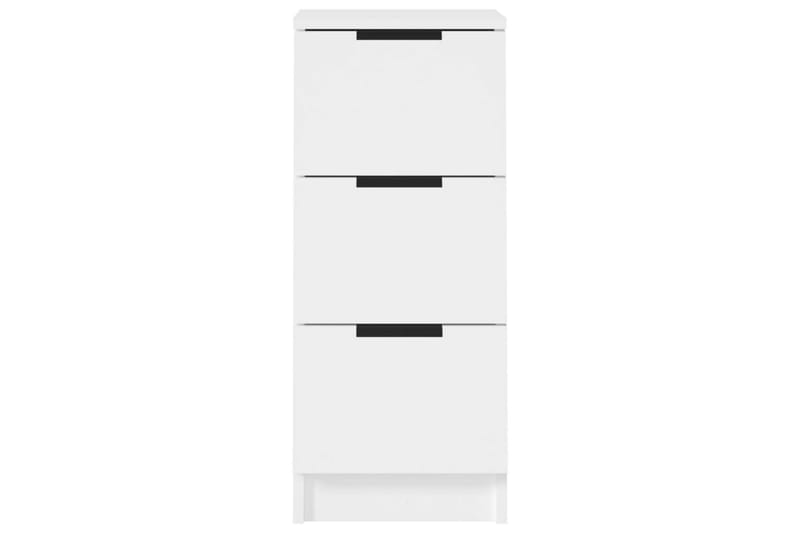 beBasic Skänk vit 30x30x70 cm konstruerat trä - White - Förvaring - Förvaringsmöbler - Sideboard & skänk