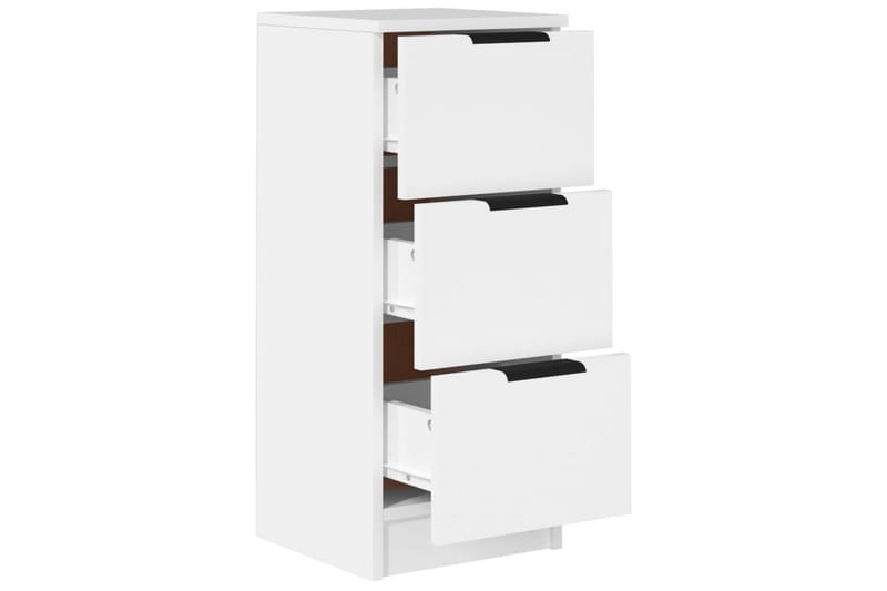 beBasic Skänk vit 30x30x70 cm konstruerat trä - White - Förvaring - Förvaringsmöbler - Sideboard & skänk