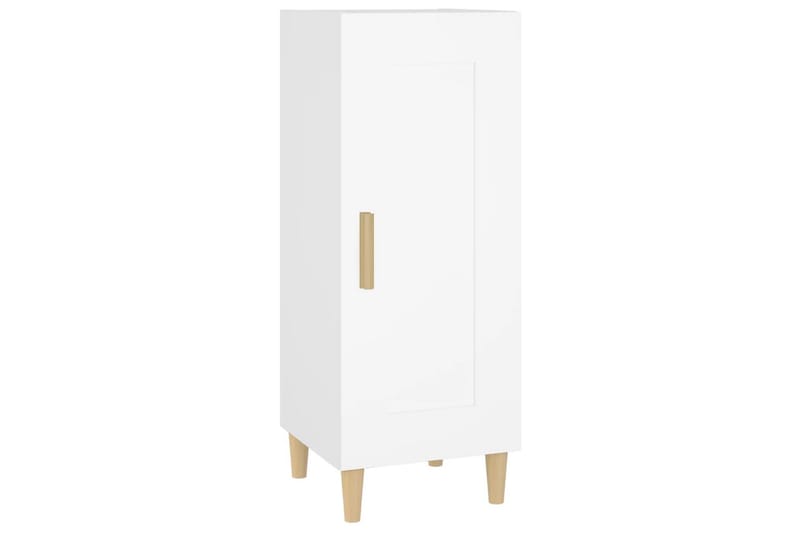 beBasic Skänk vit 34,5x34x90 cm konstruerat trä - White - Förvaring - Förvaringsmöbler - Sideboard & skänk