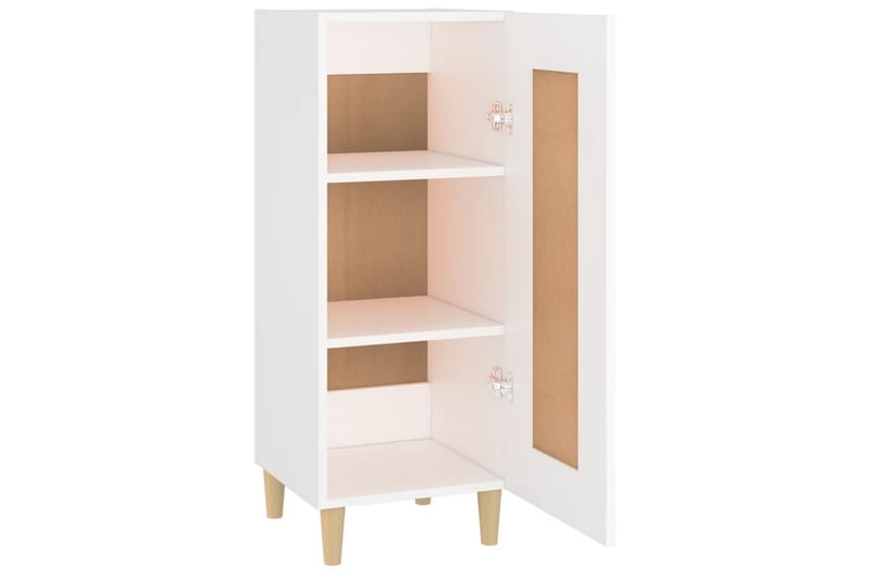 beBasic Skänk vit 34,5x34x90 cm konstruerat trä - White - Förvaring - Förvaringsmöbler - Sideboard & skänk